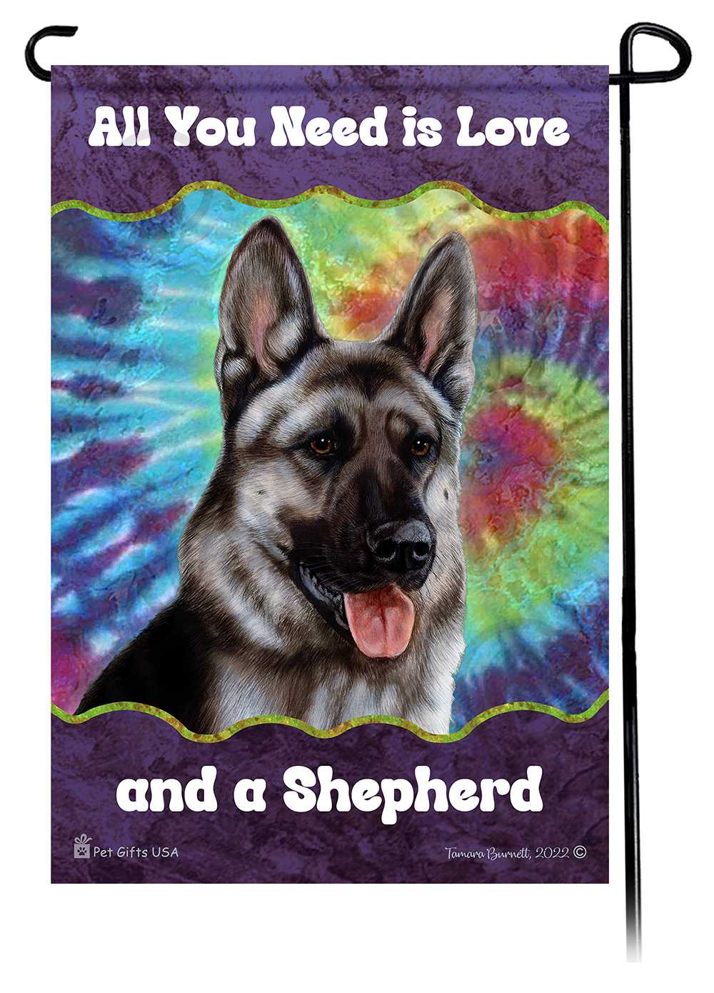 All You Need Is Love Garden Flags sample image