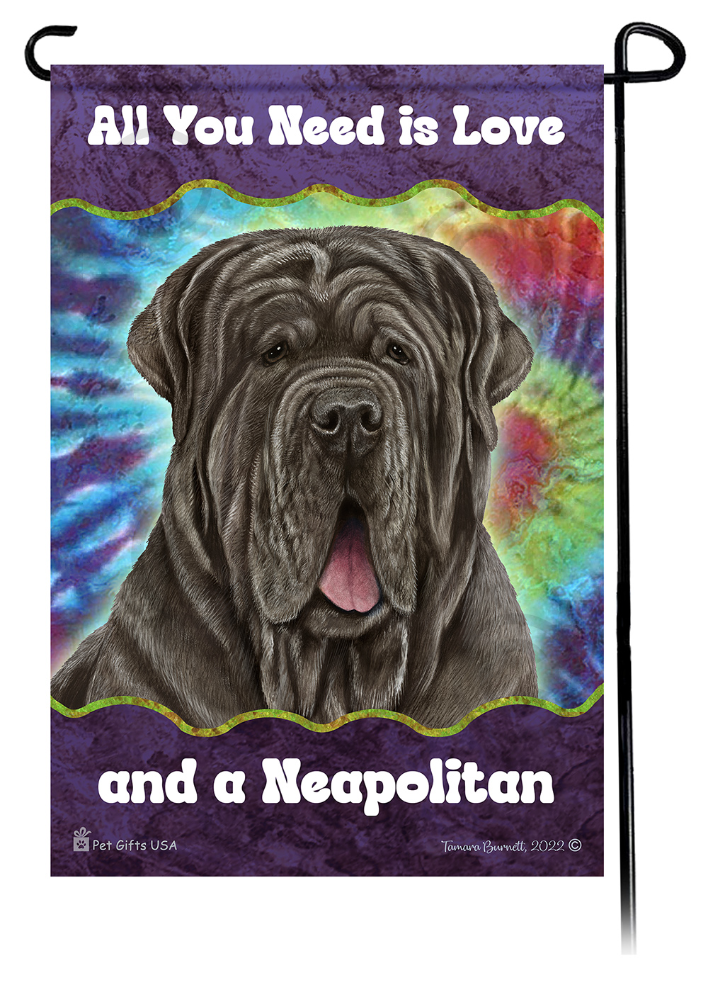 All You Need Is Love Garden Flags Dogs sample image