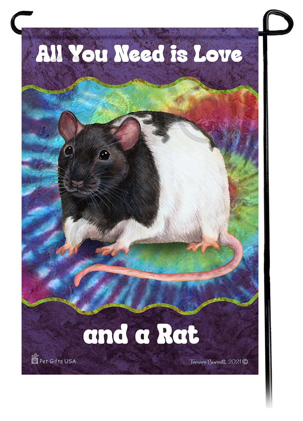 All You Need Is Love Garden Flags Small Animals sample image