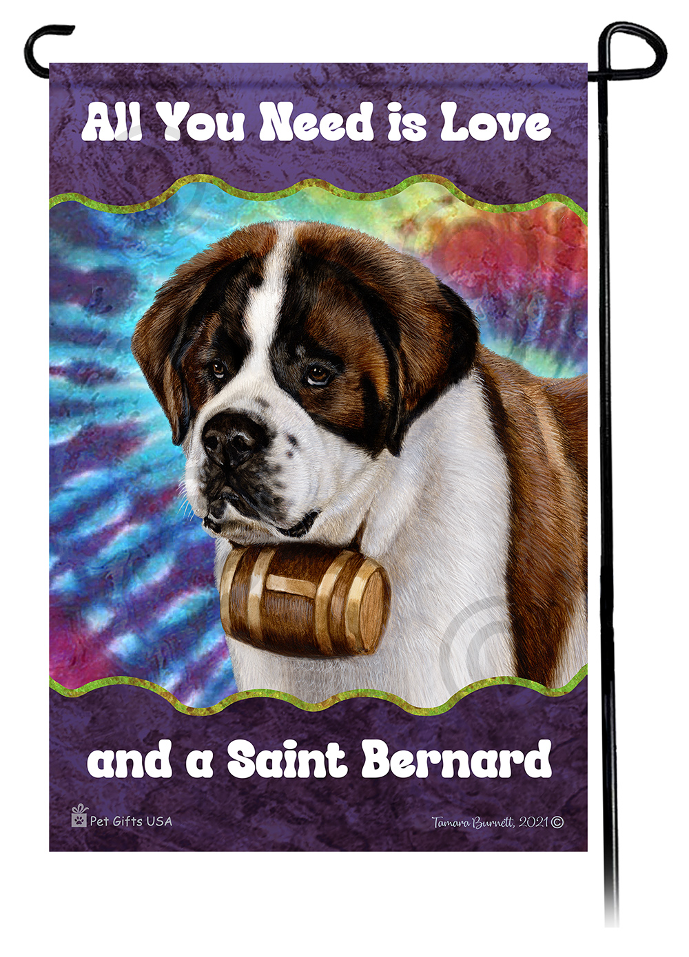 Saint Bernard Woofstock Garden Flag image