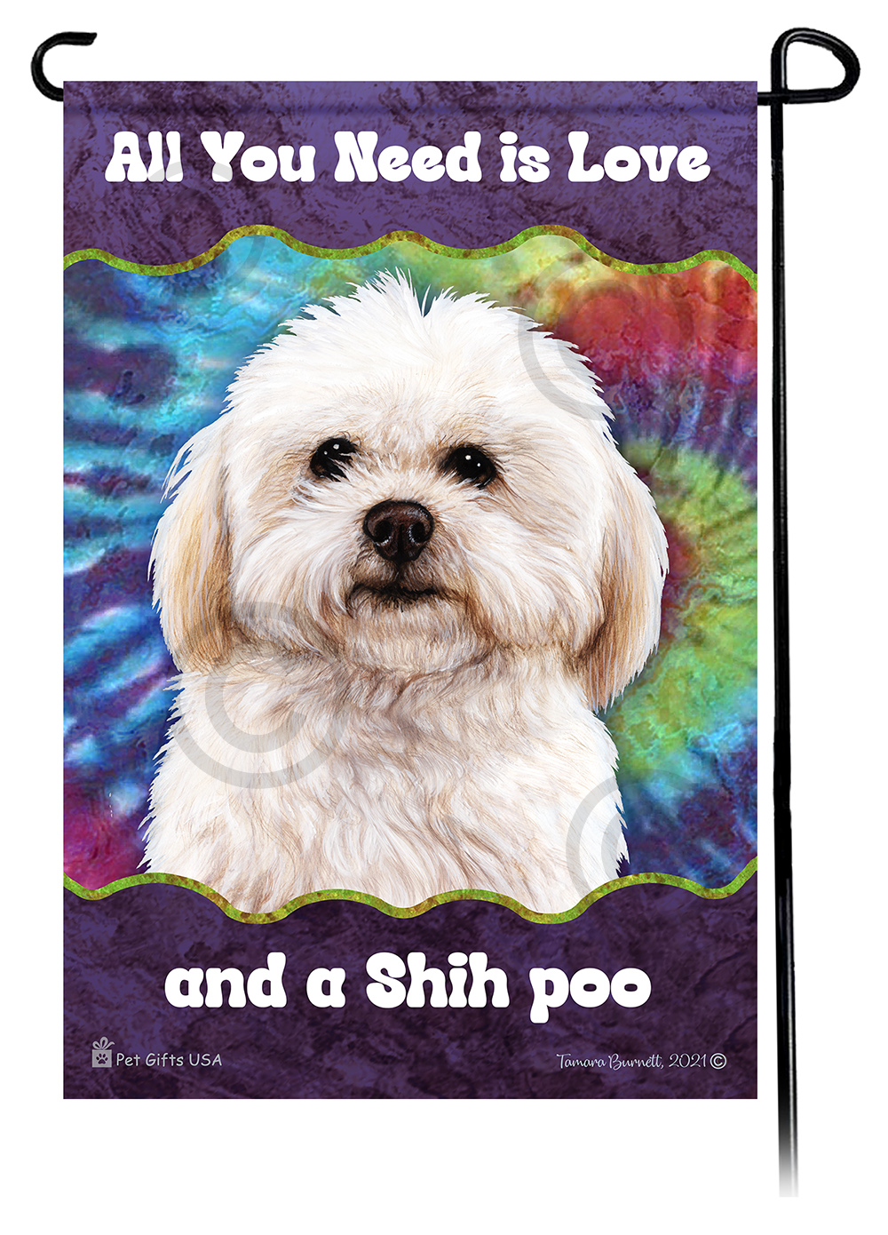 Shipoo Woofstock Garden Flag Image