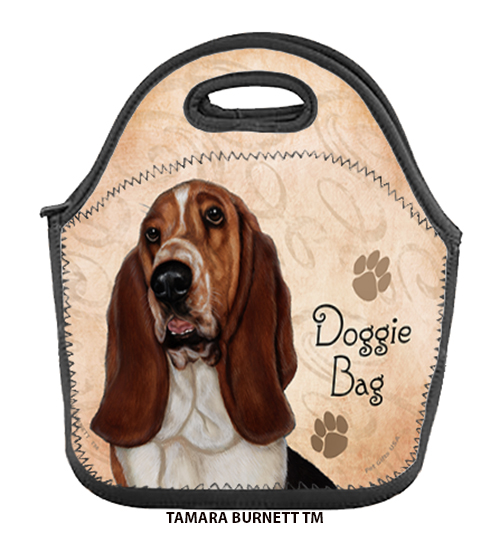 An image of product 31755 - Basset Brown /White - Lunch Bag