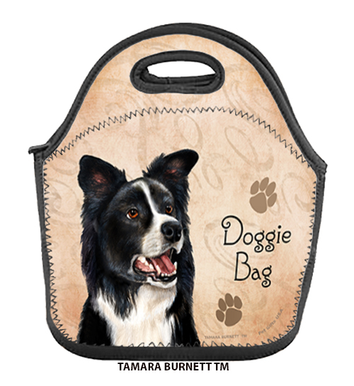 An image of product 31790 - Border Collie Black/White - Lunch Bag
