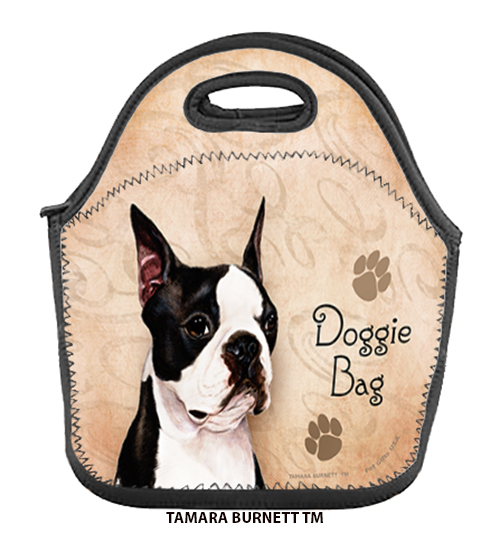 An image of product 31801 - Boston Terrier Black/White - Lunch Bag