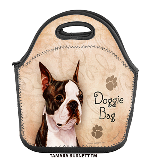 Boston Terrier Brindle/White - Lunch Bag image