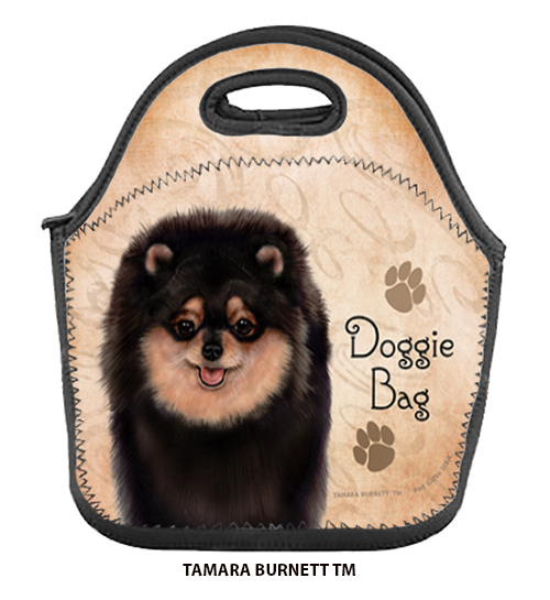 An image of product 32141 - Pomeranian Black - Lunch Bag