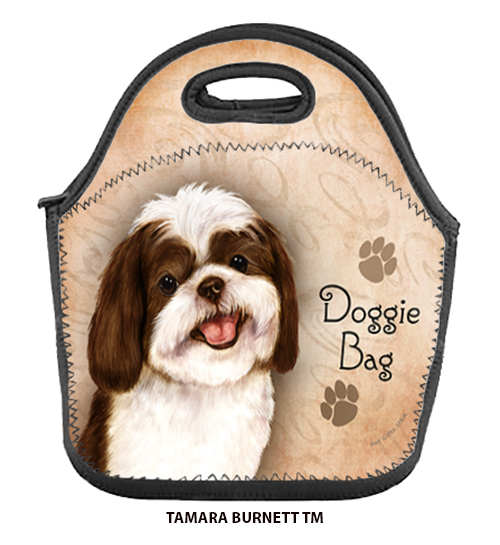 Shih Tzu Chocolate/White - Lunch Bag image