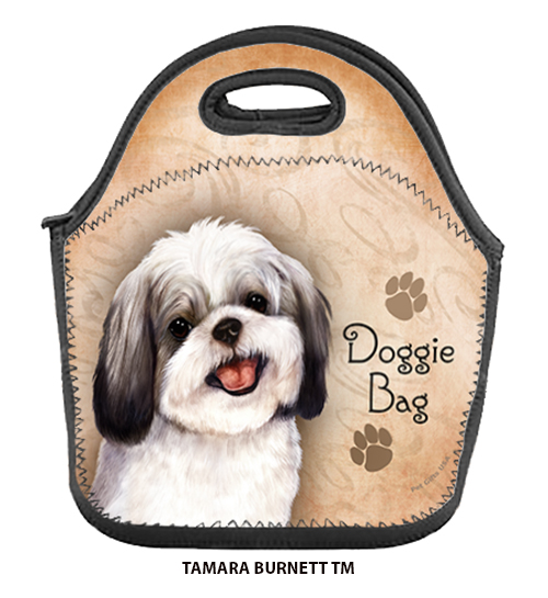 Shih Tzu Silver/White - Lunch Bag image