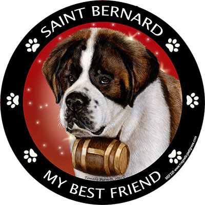Saint Bernard - My Best Friends Magnet Image