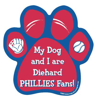 Baseball Diehard Paw Magnets sample image