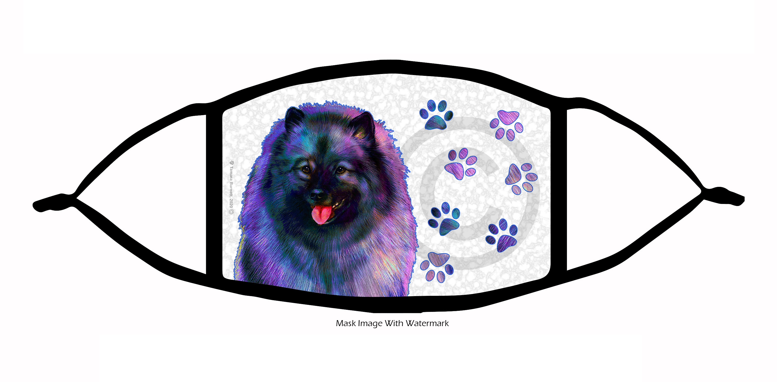 Dog Groovy Paws Face Masks sample image