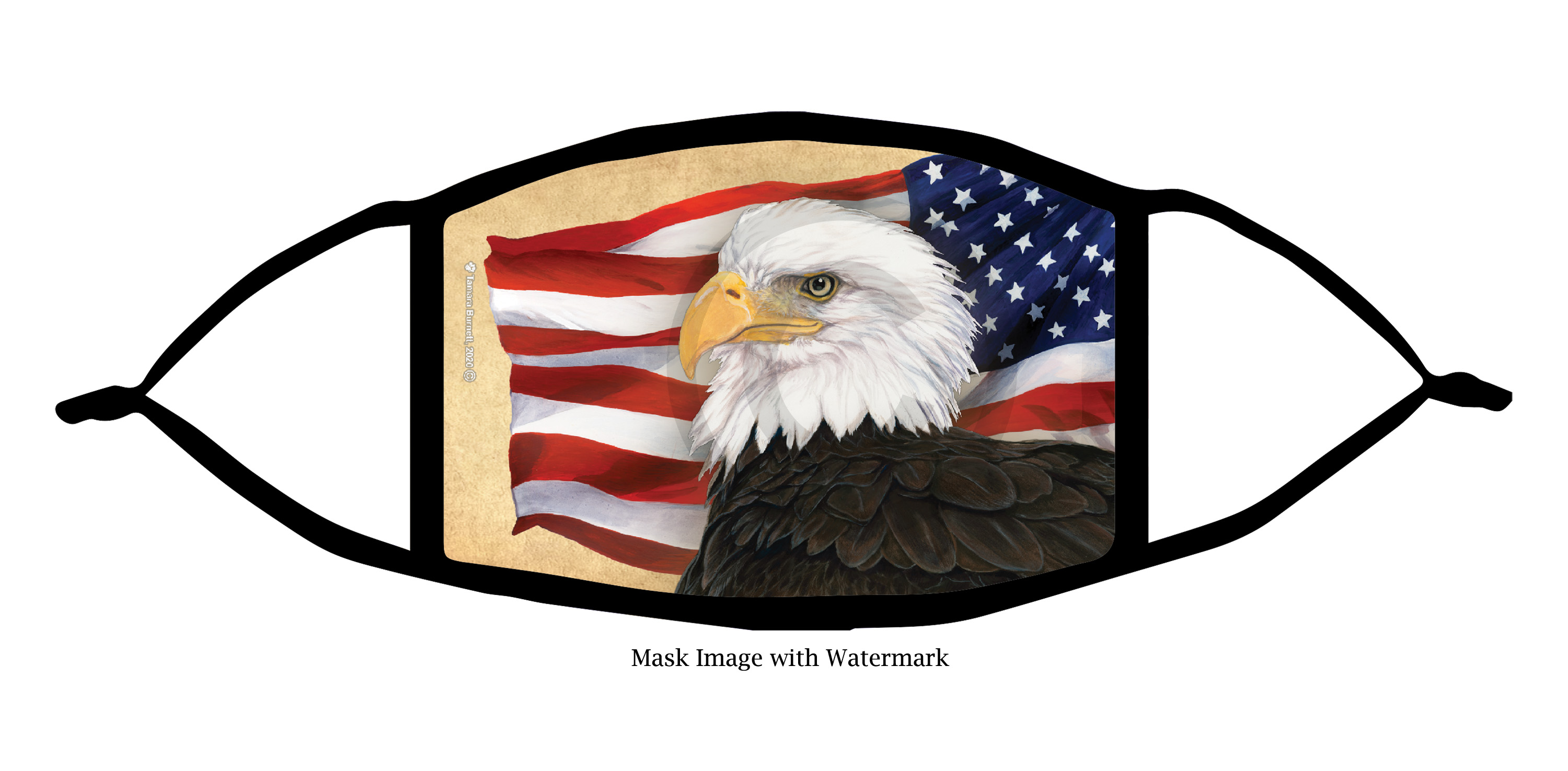 Bald Eagle My Feathered Friends Cloth Face Mask Image