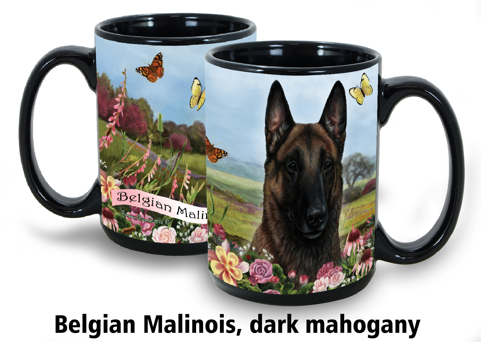 Belgian Malinois Deep Mahogany - Garden Party Fun Mug 15 oz Image