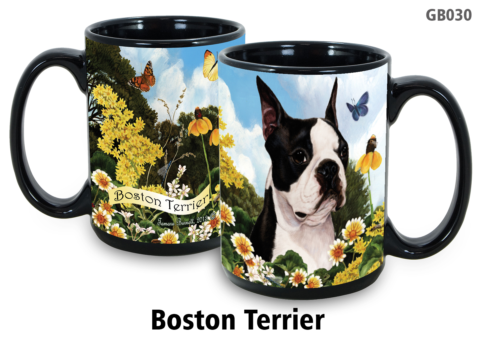 Boston Terrier - Garden Party Fun Mug 15 oz Image