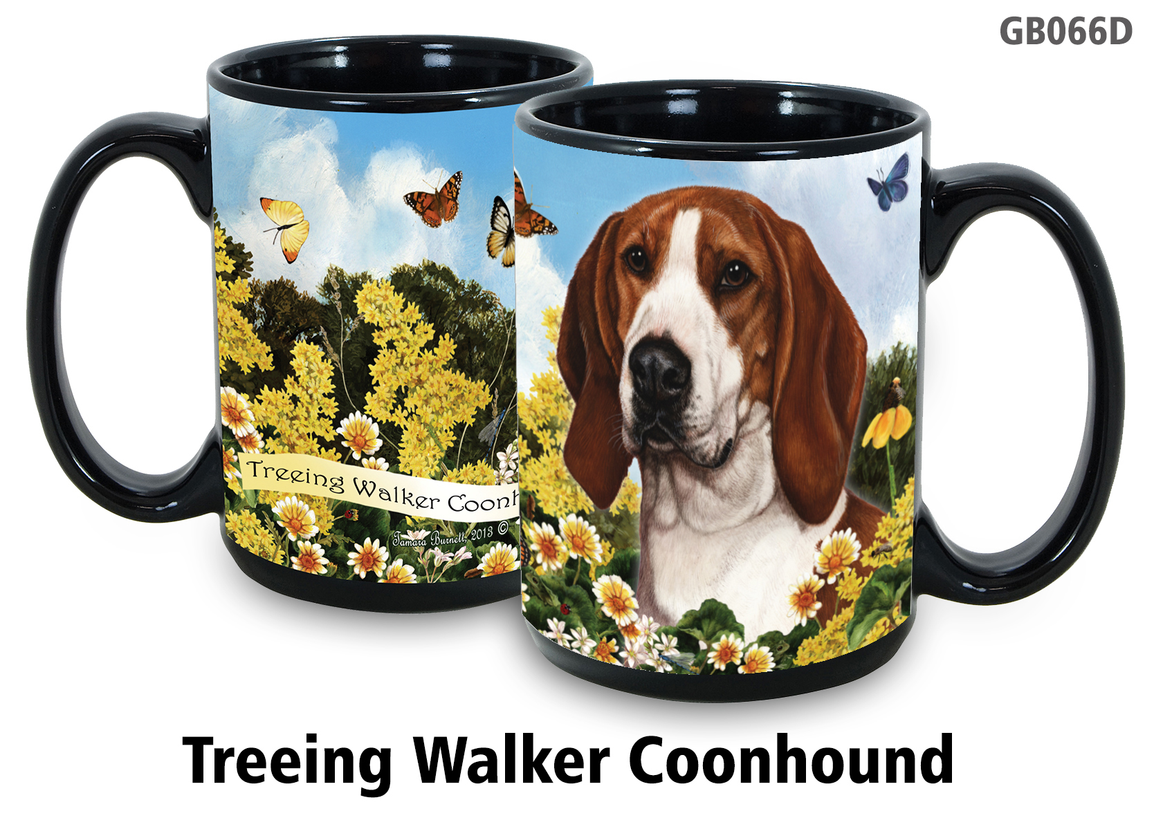 Coonhound Treeing Walker Garden Party Fun Mug 15oz - Garden Party Fun Mugs 15 oz Image