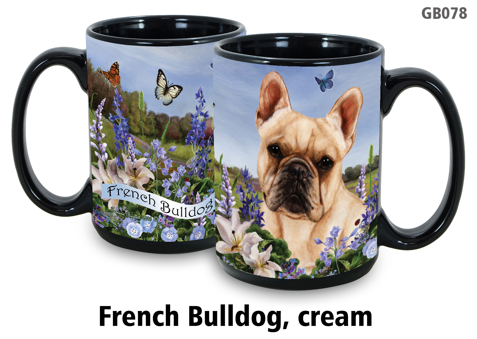 French Bulldog Cream - Garden Party Fun Mug 15 oz Image