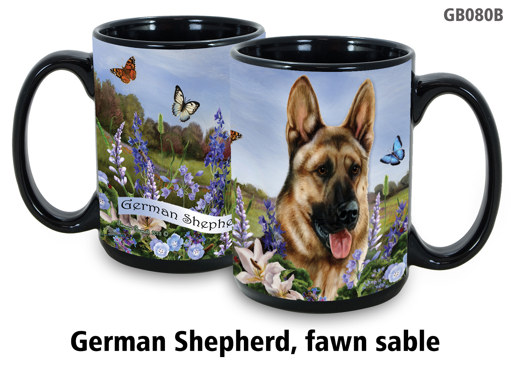 German Shepherd Red Sable - Garden Party Fun Mug 15 oz Image