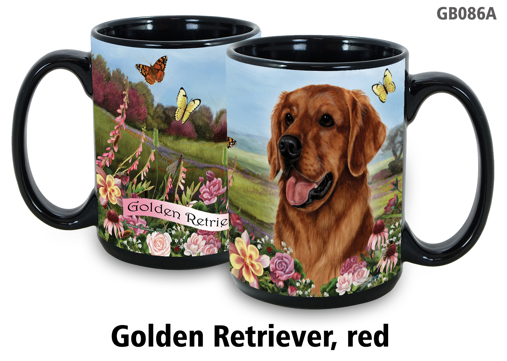 Golden Retriever Gold - Garden Party Fun Mug 15 oz Image
