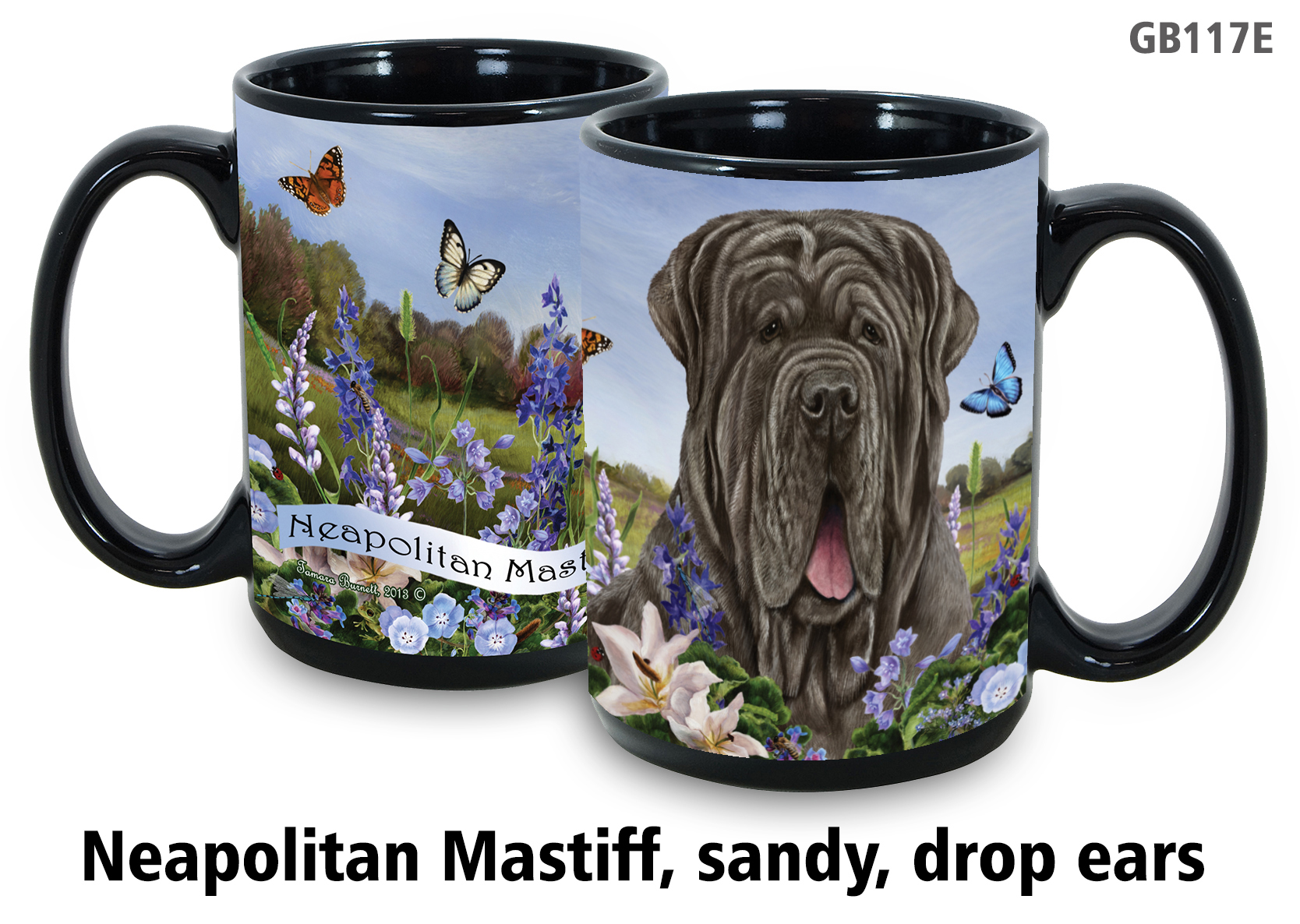 Neapolitan Mastiff Tawny Uncropped - Garden Party Fun Mug 15 oz Image
