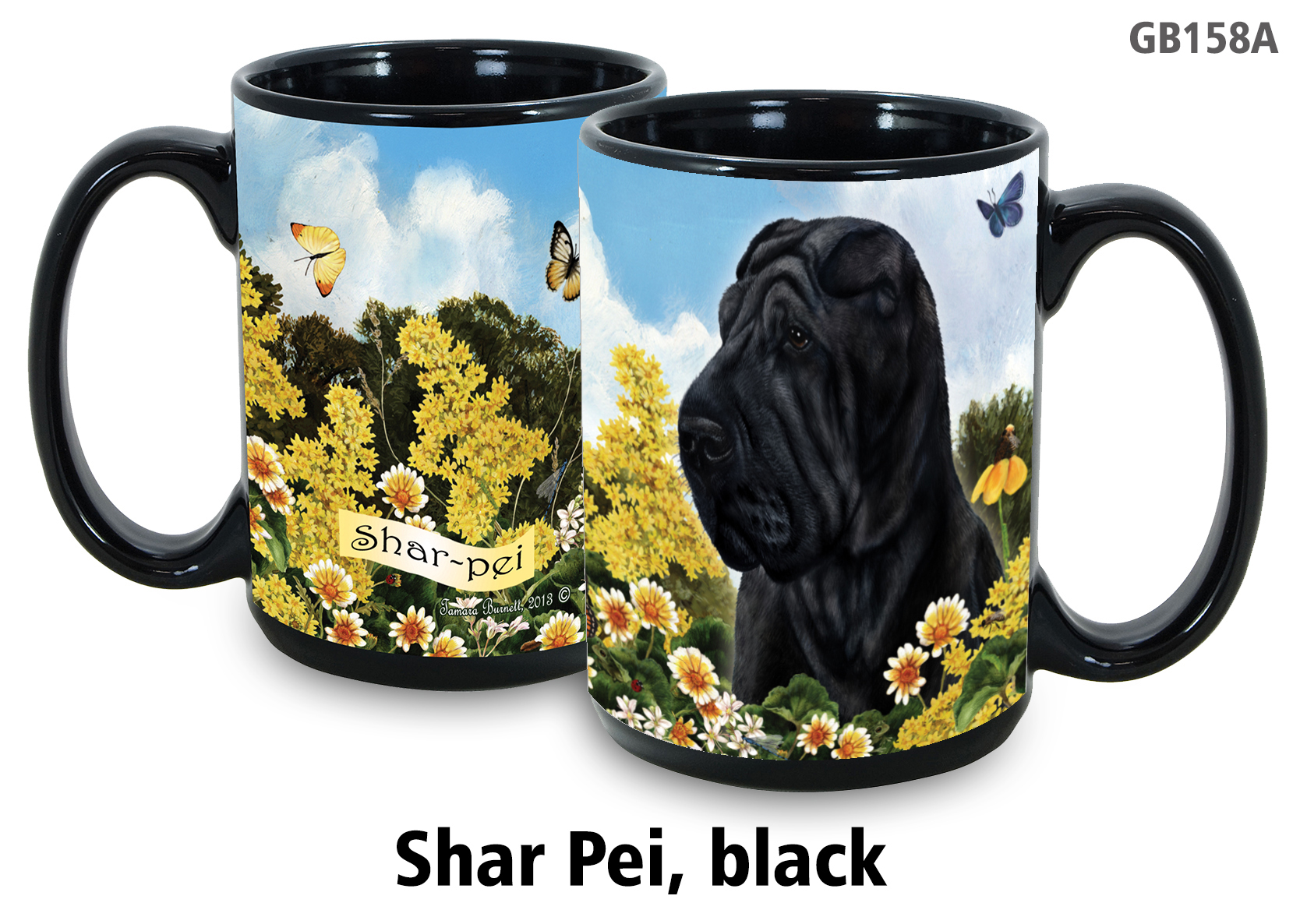 Shar Pei Black - Garden Party Fun Mug 15 oz Image