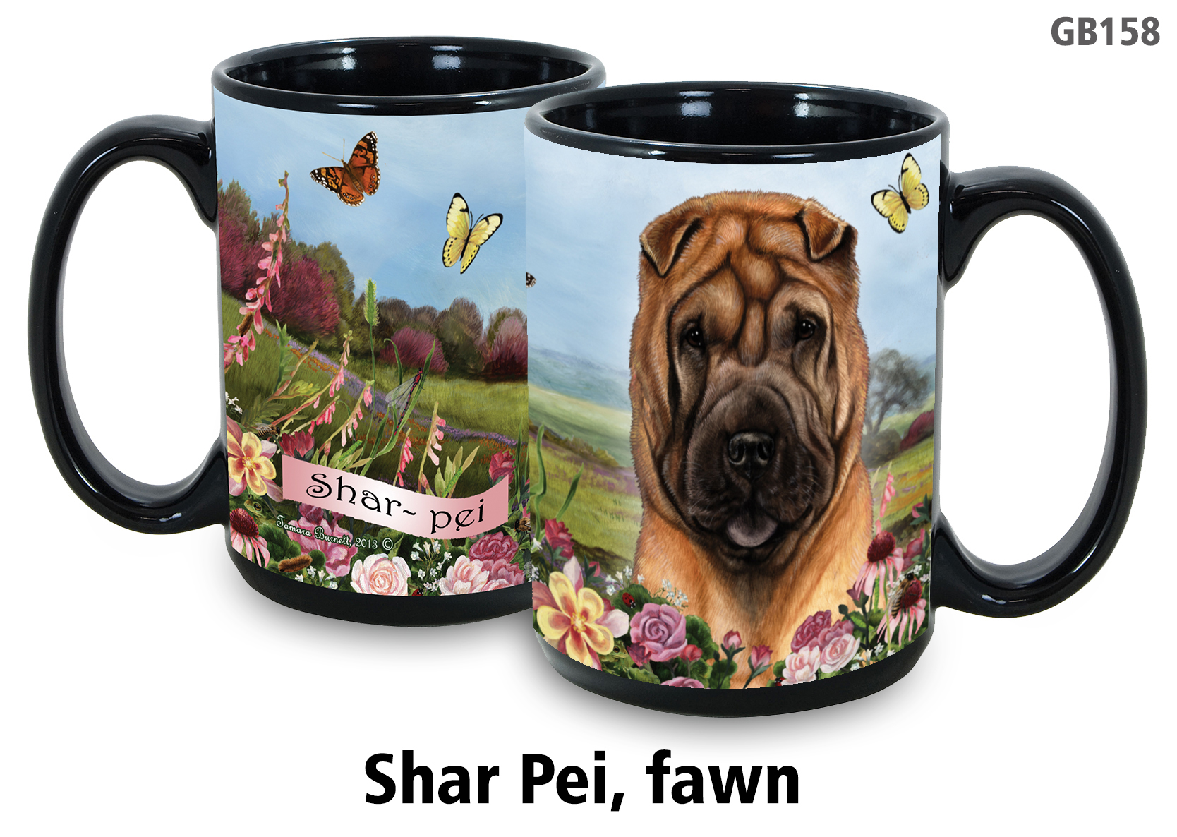 Shar Pei Fawn - Garden Party Fun Mug 15 oz Image