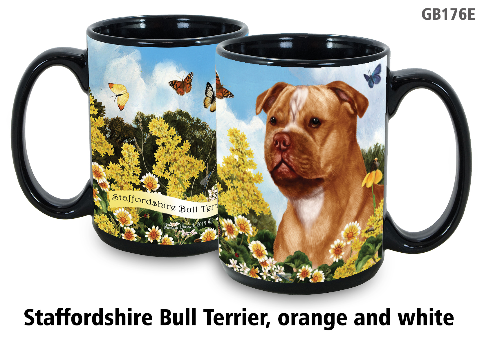 Staffordshire Bull Terrier Orange & White - Garden Party Fun Mug 15 oz Image
