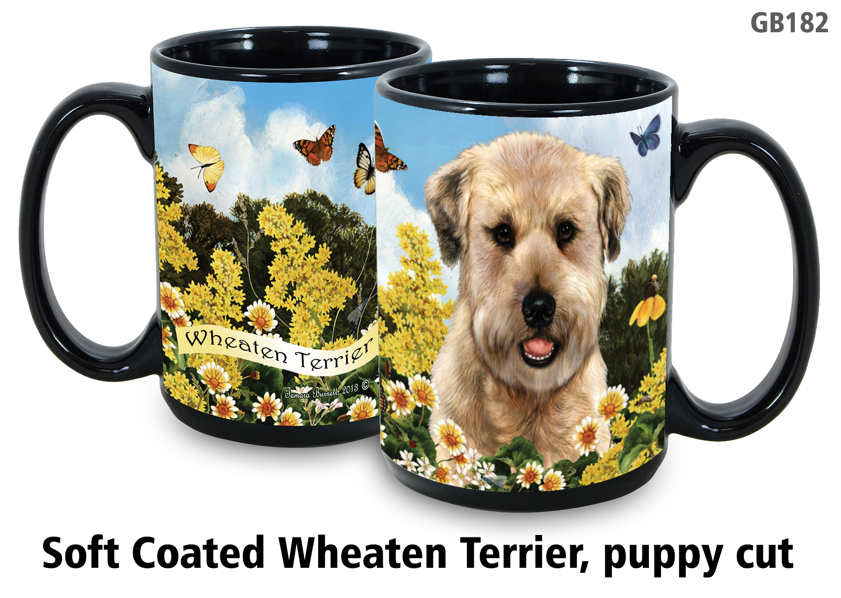 Soft Coated Wheaten Terrier Puppy Cut - Garden Party Fun Mug 15 oz Image