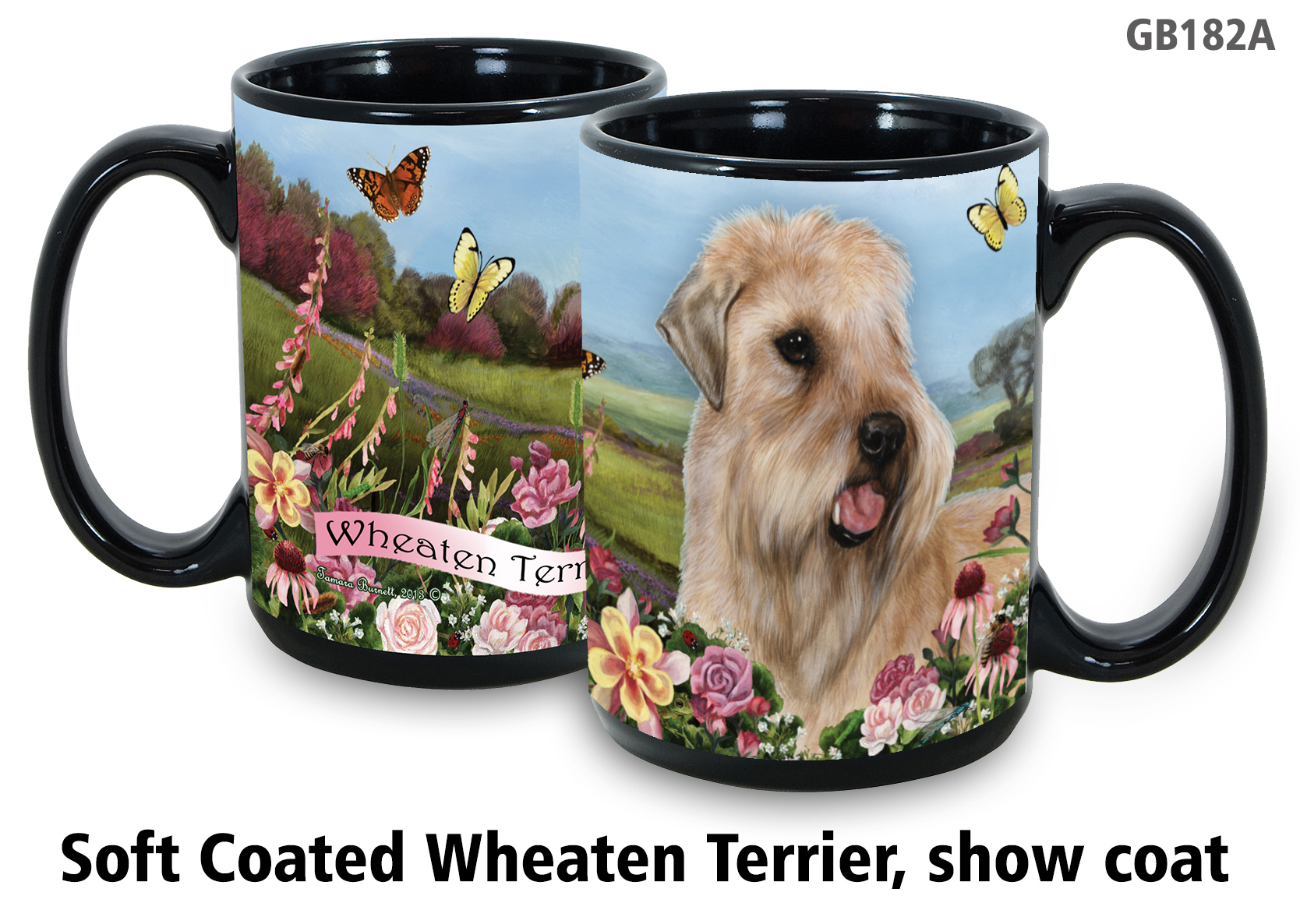 Soft Coated Wheaten Terrier Show Coat - Garden Party Fun Mug 15 oz Image