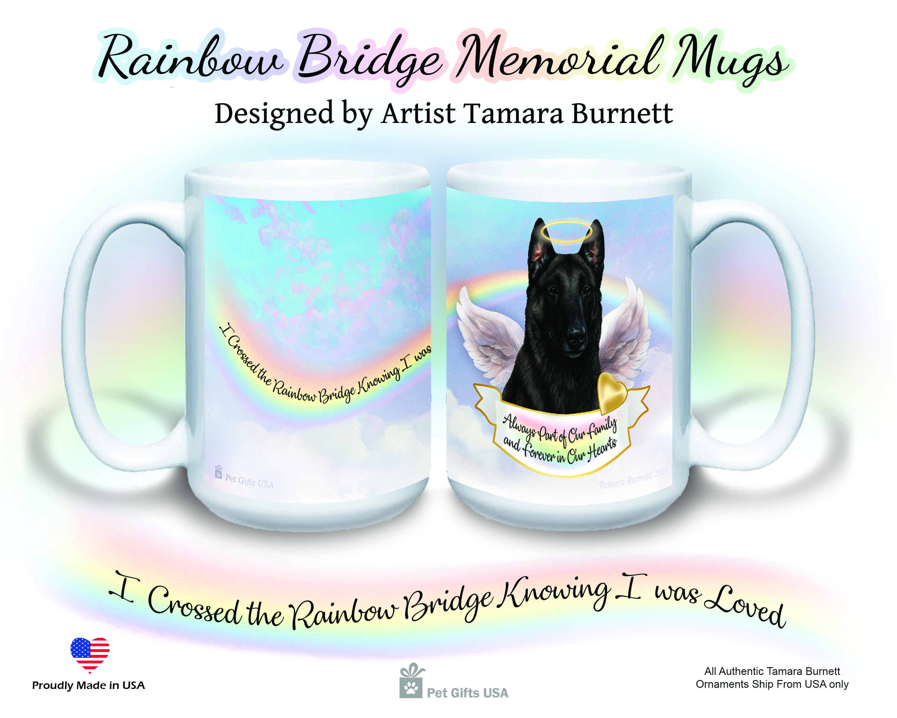 Belgian Malinois Black - Memorial Mug image
