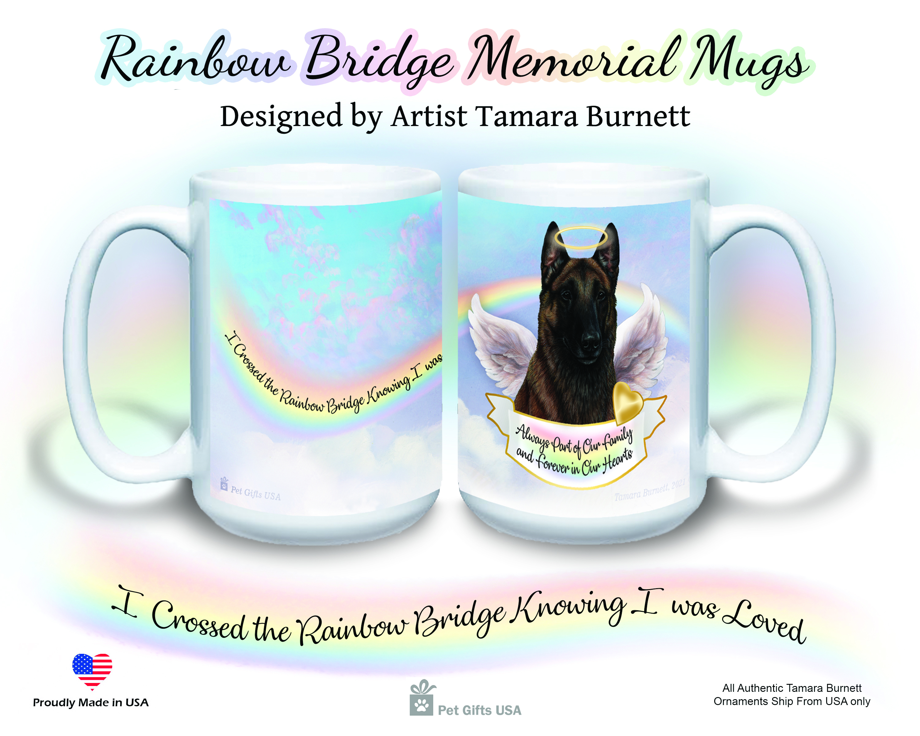 Belgian Malinois Deep Mahogany - Memorial Mug image