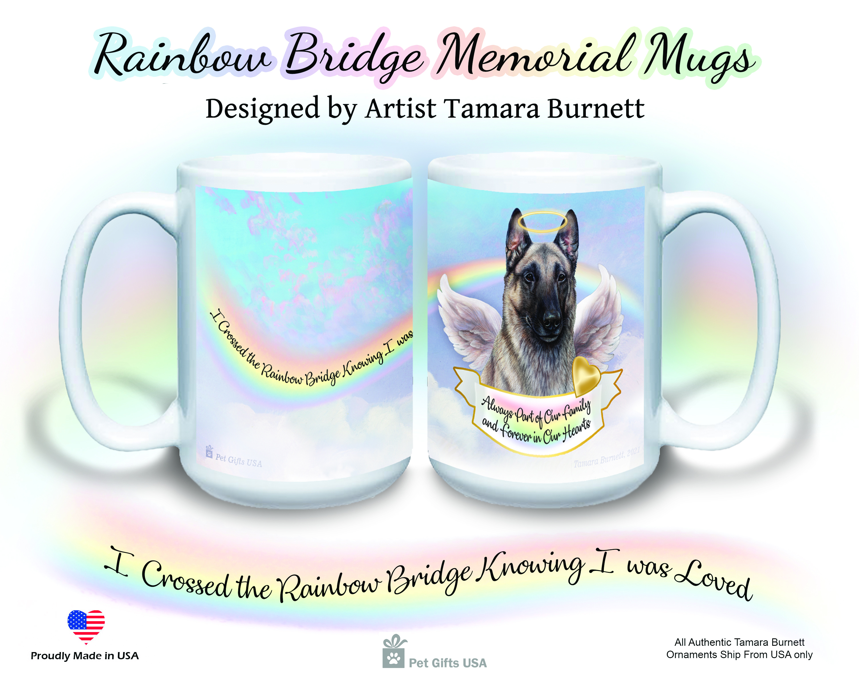 Belgian Malinois Grey - Memorial Mug image