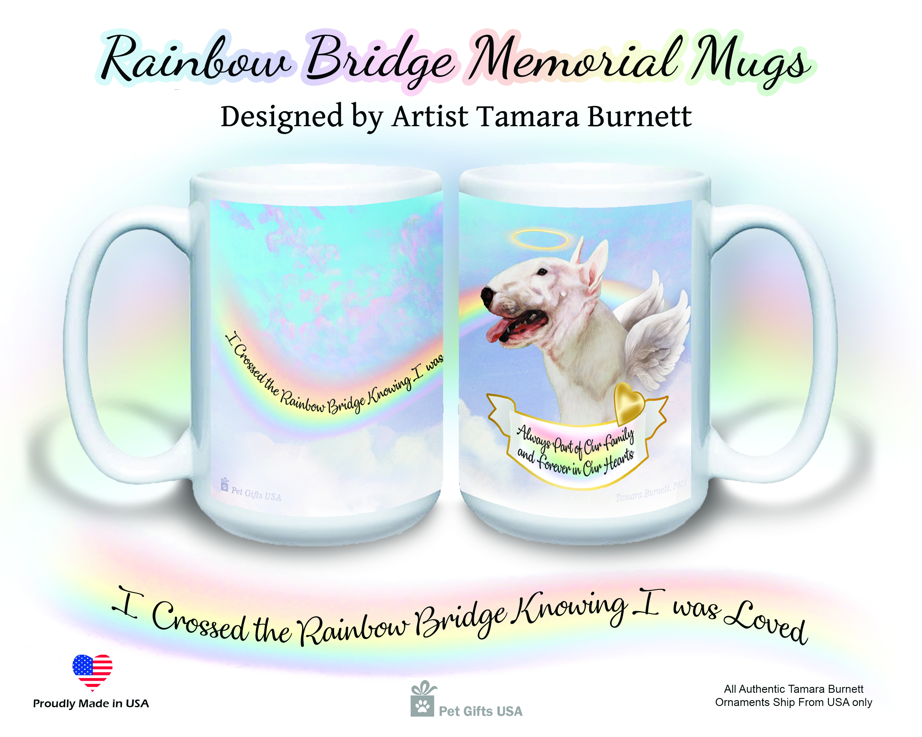 Bull Terrier White Mini - Memorial Mug image