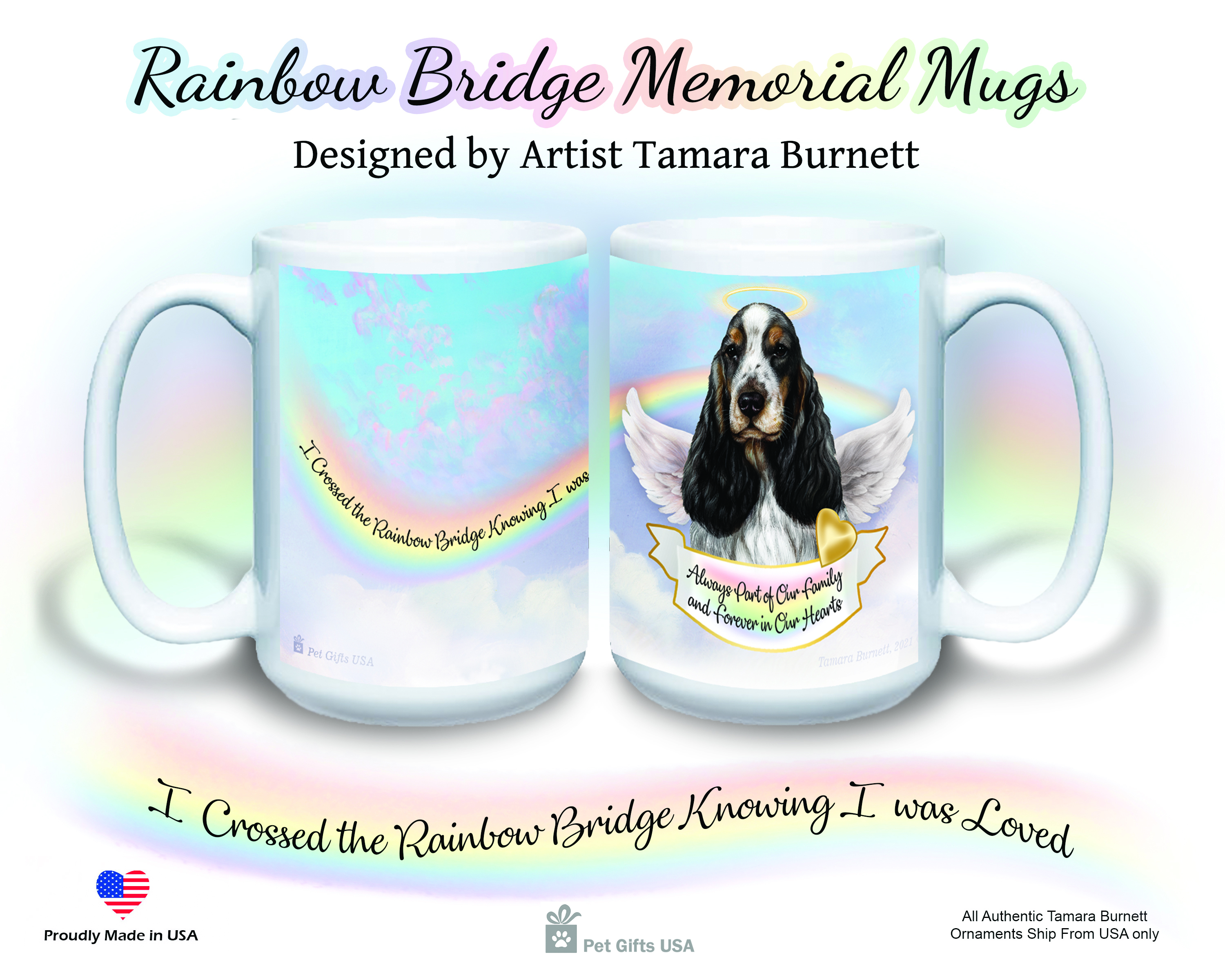 English Cocker Spaniel Tri - Memorial Mug image