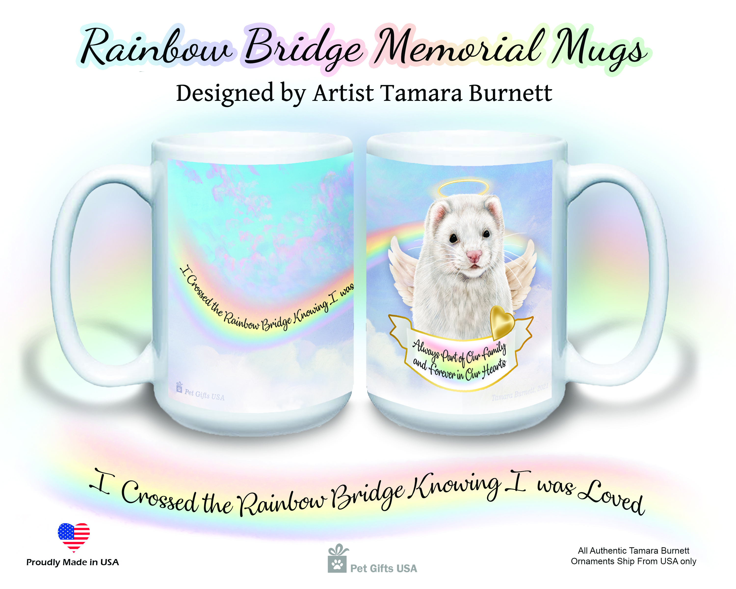 Whippet Blue/White - Memorial Mug image