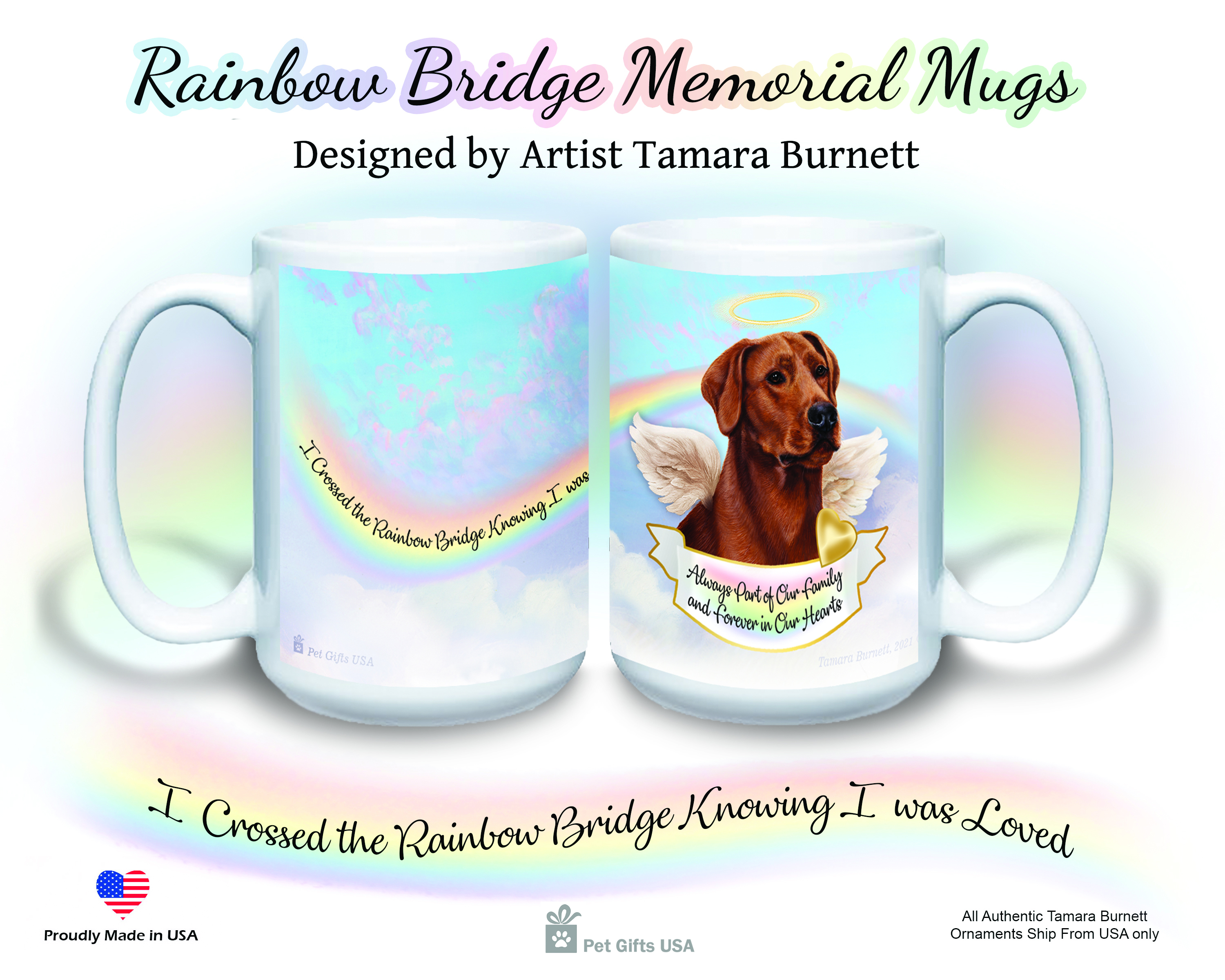 Toy Fox Terrier Red/White - Memorial Mug image
