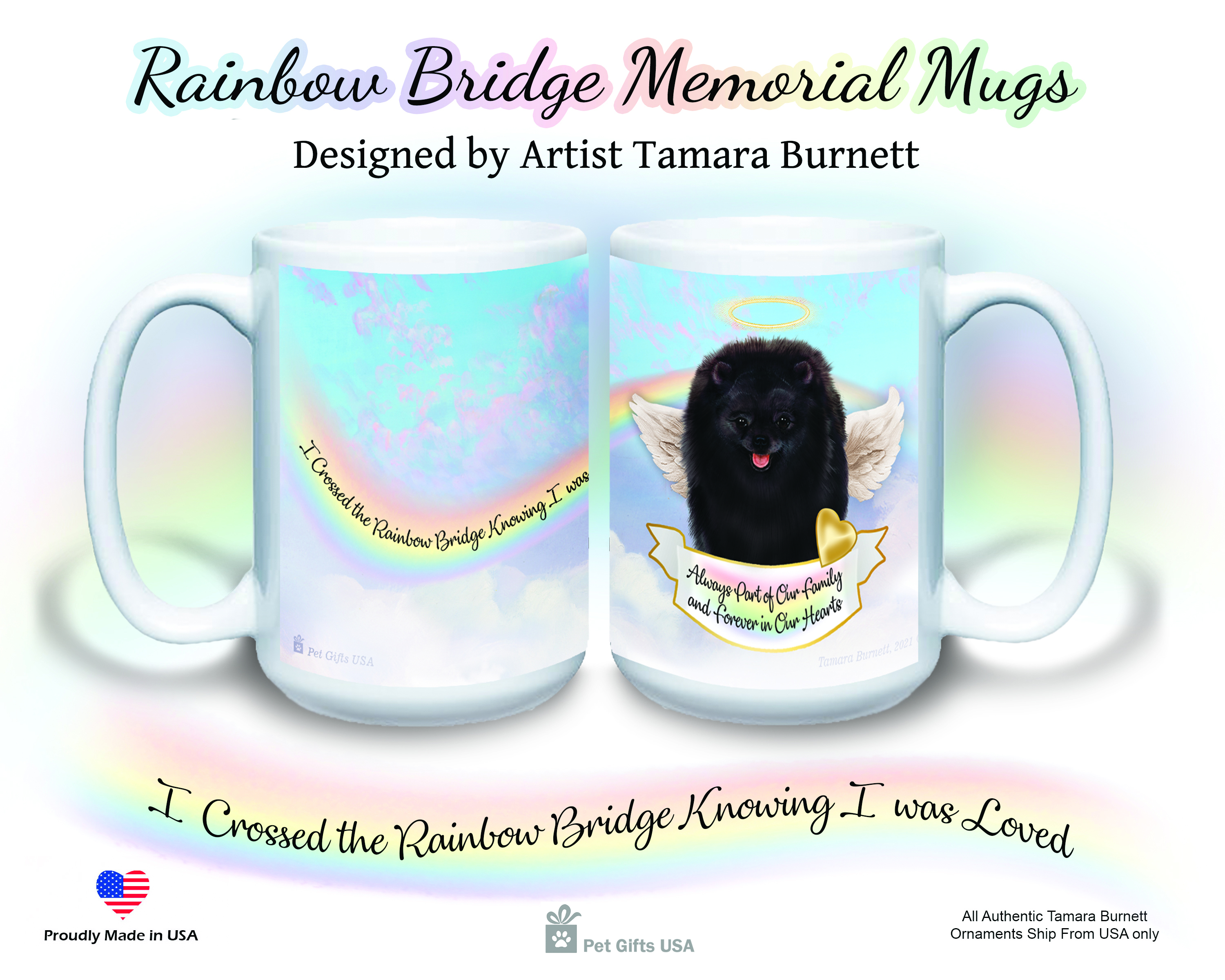 Pomeranian Black - Memorial Mug image