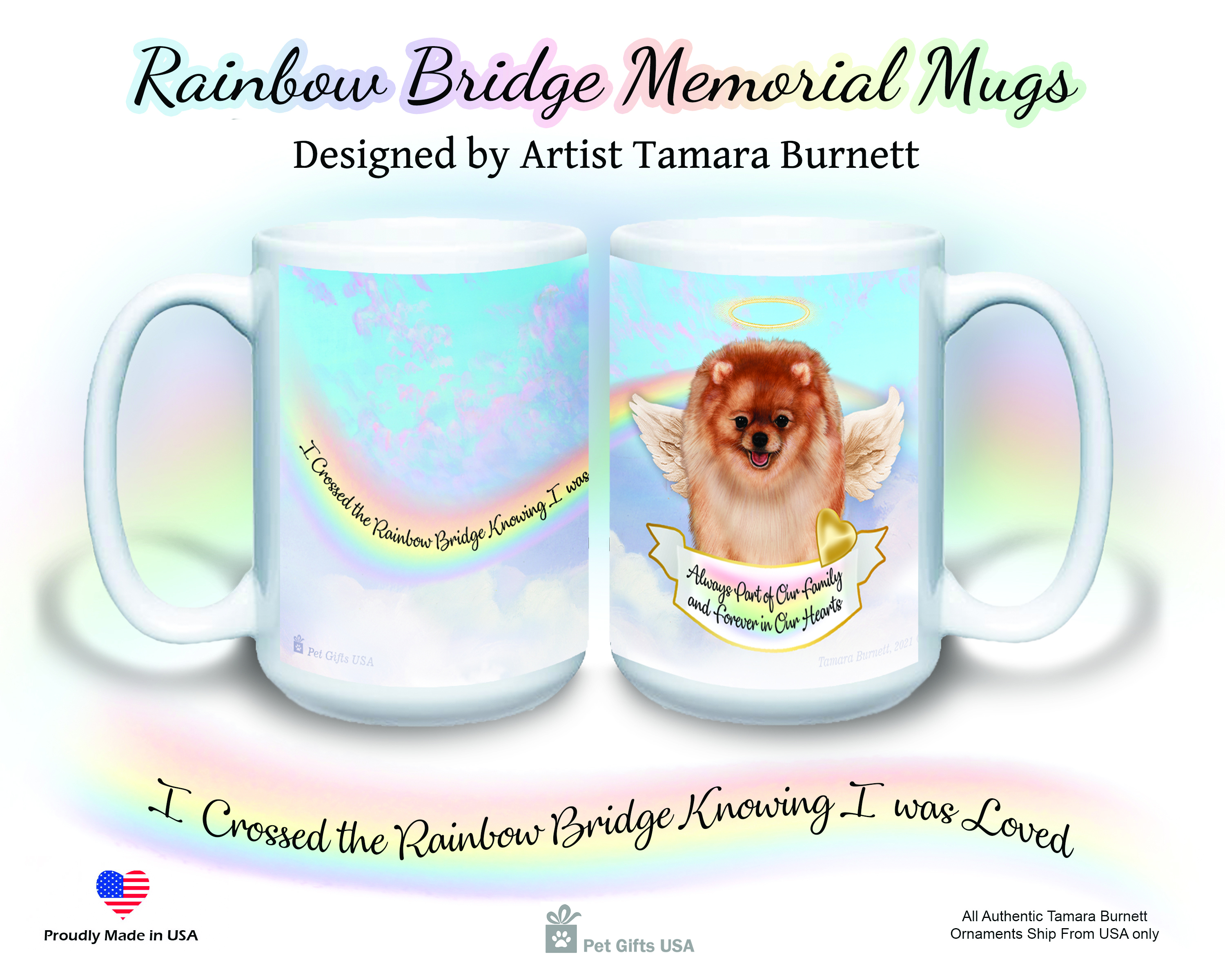 Pomeranian Orange - Memorial Mug image