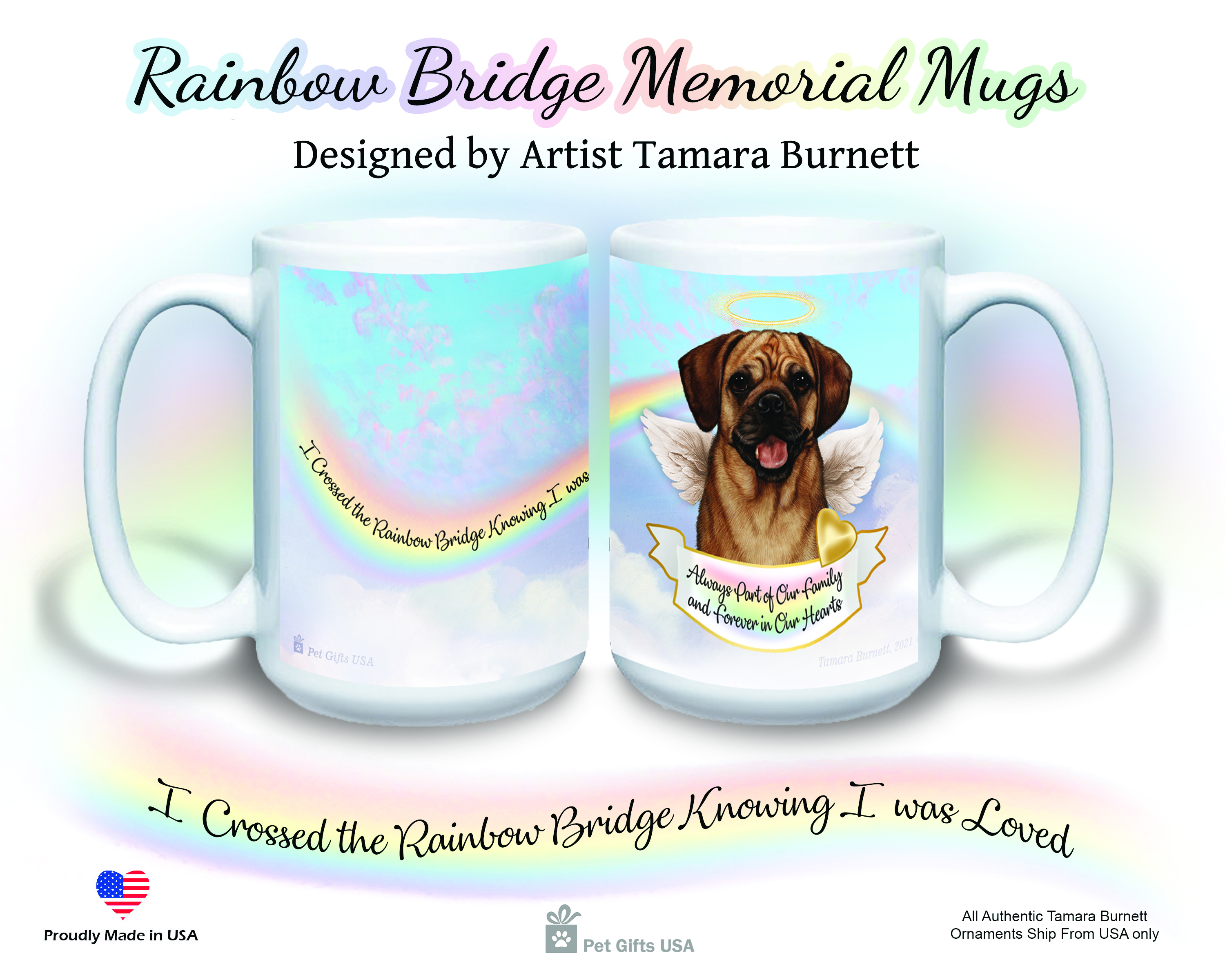 Puggle Fawn - Memorial Mug image