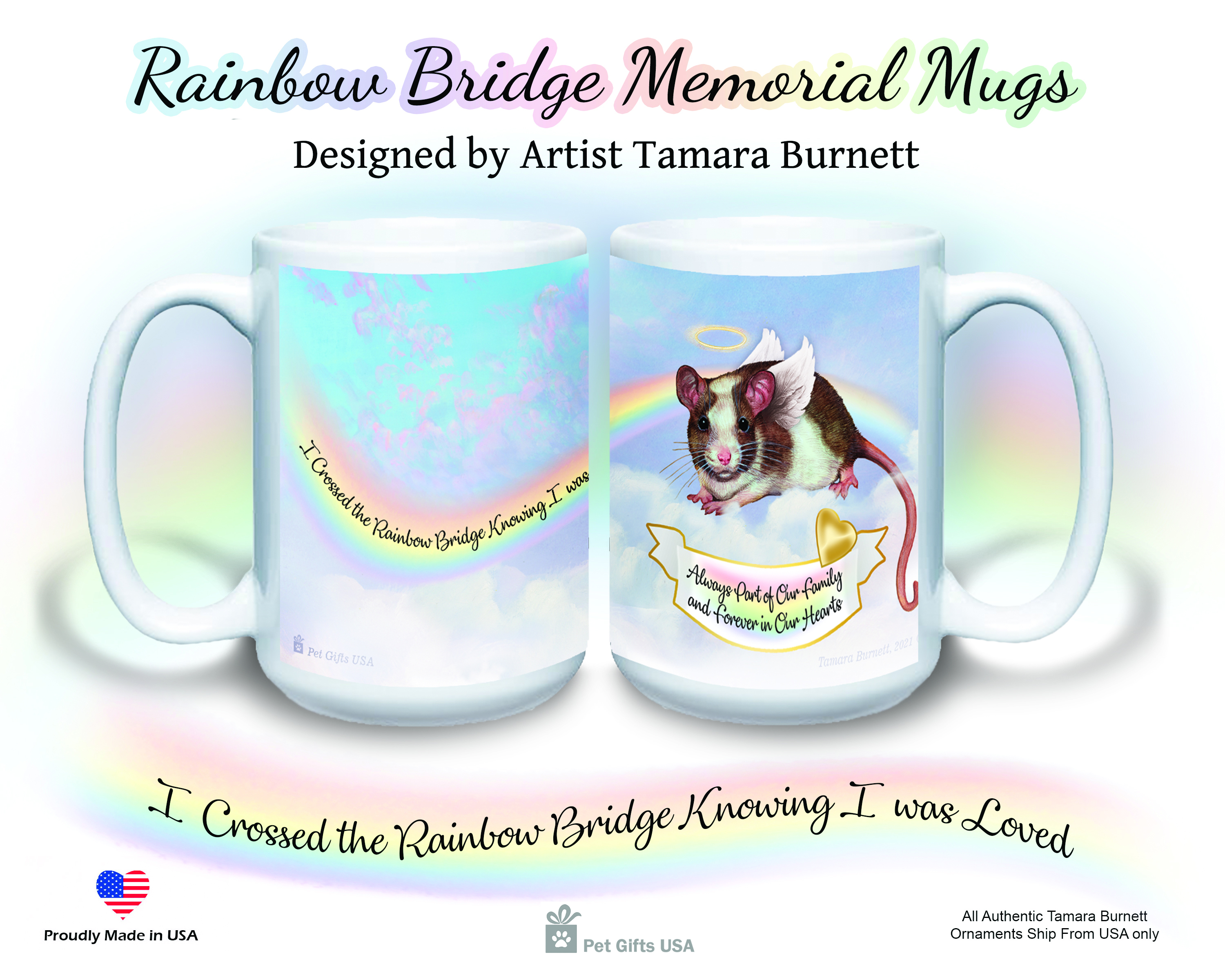 Portuguese Water Dog Brown/White - Memorial Mug image