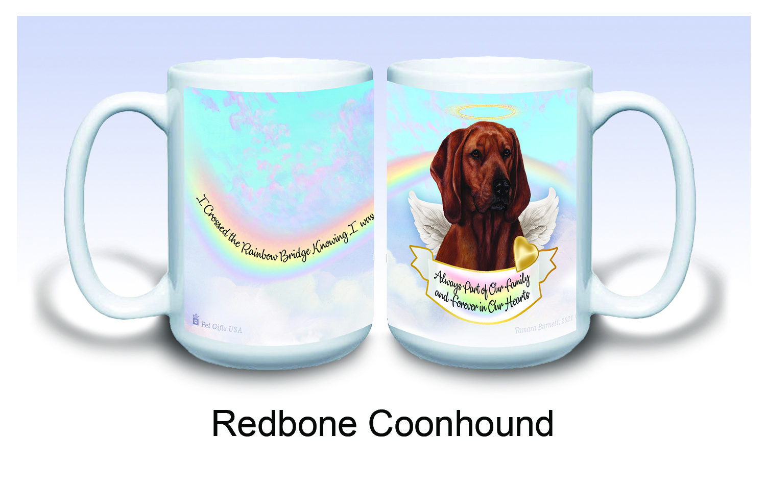 Coonhound Redbone - Memorial Mug image