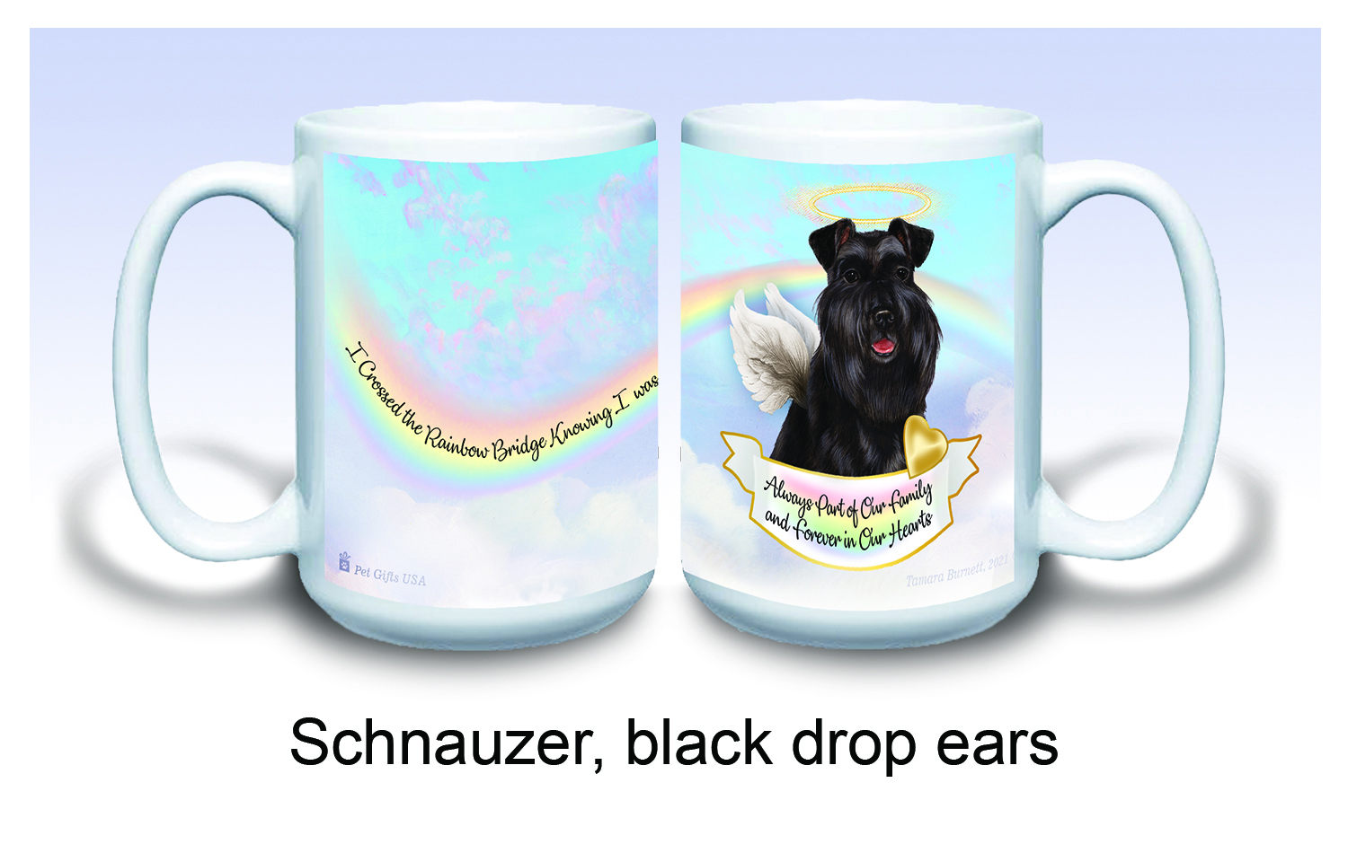 Schnauzer Black Uncropped - Memorial Mug image