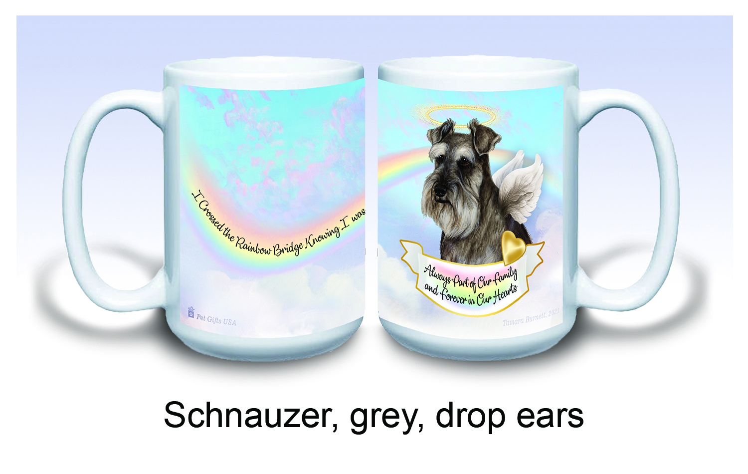 Schnauzer Grey Uncropped - Memorial Mug image