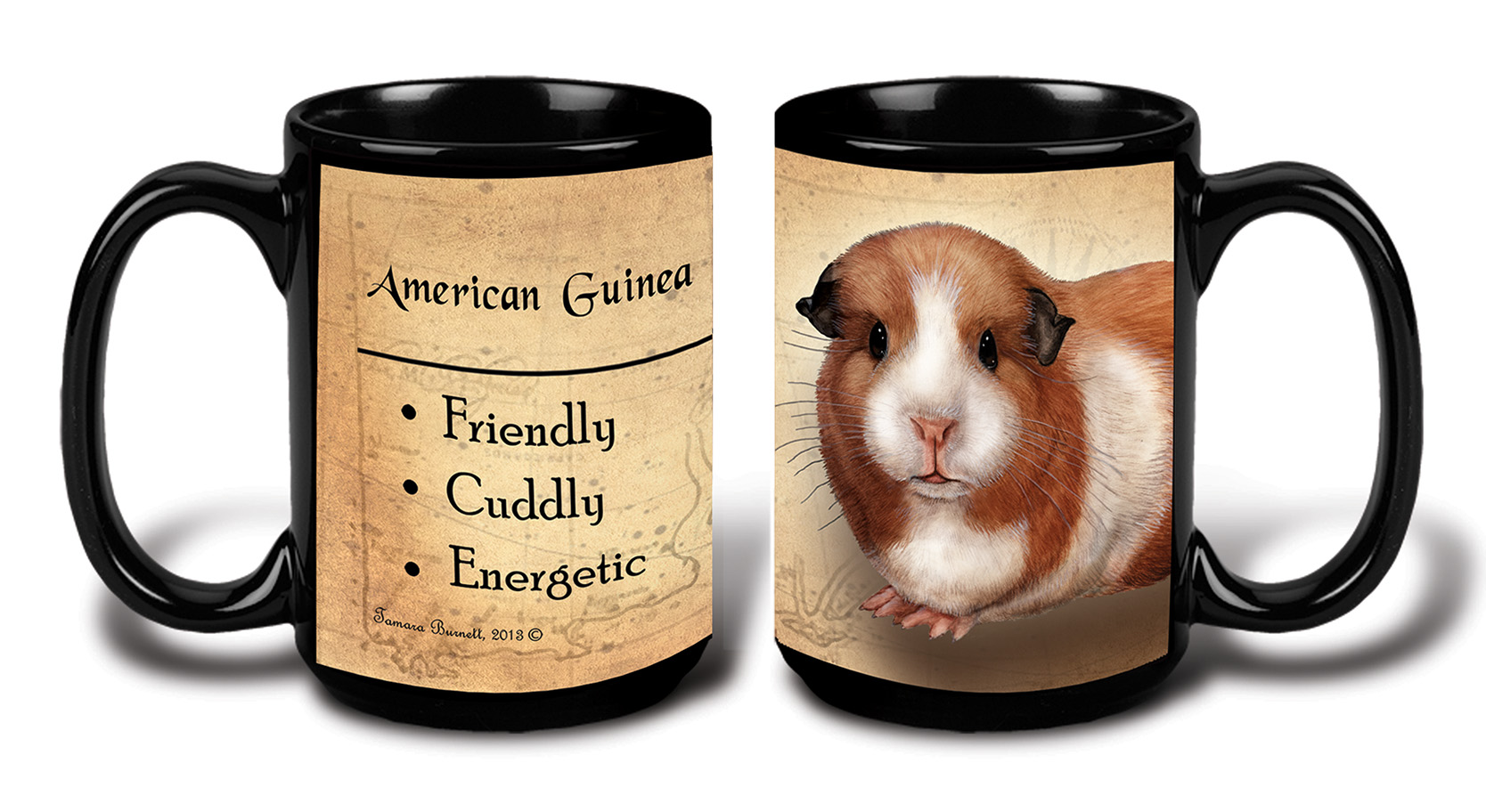 An image of product 8802 - Guinea Pig (American) - My Faithful Friends Mug 15 oz