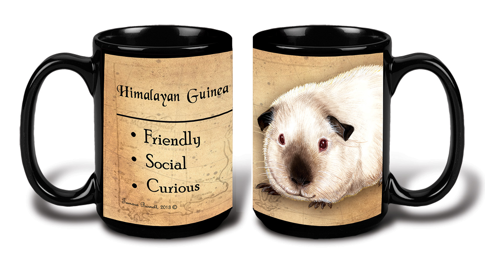 An image of product 8804 - Guinea Pig (Himalayan) - My Faithful Friends Mug 15 oz