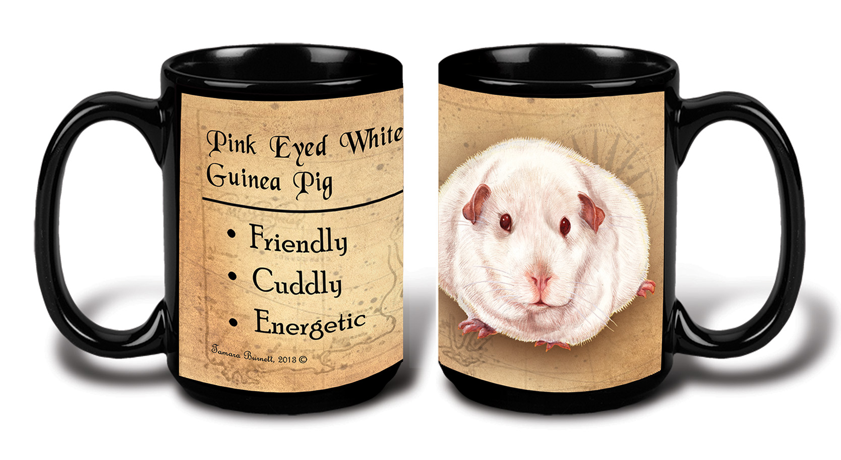 Guinea Pig (Pink-Eyed White) - My Faithful Friends Mug 15 oz image