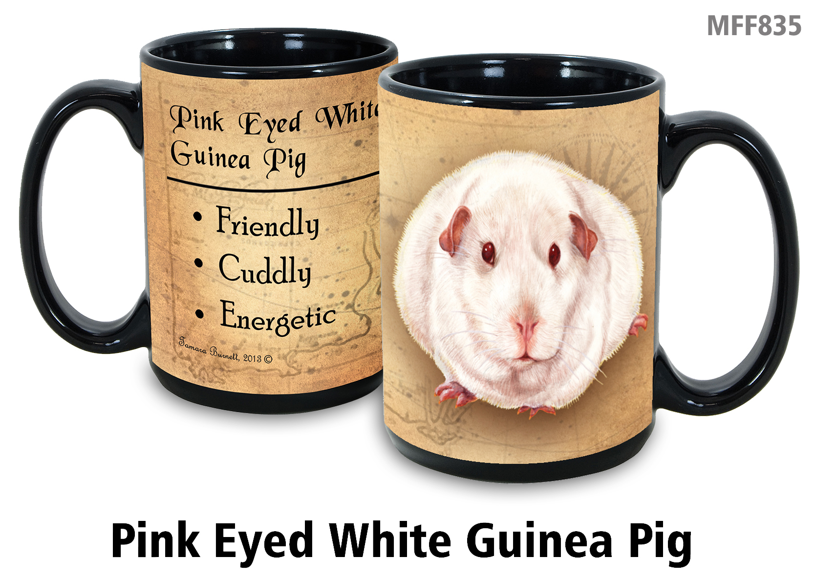 Guinea Pig (Pink-Eyed White) - My Faithful Friends Mug 15 oz Image