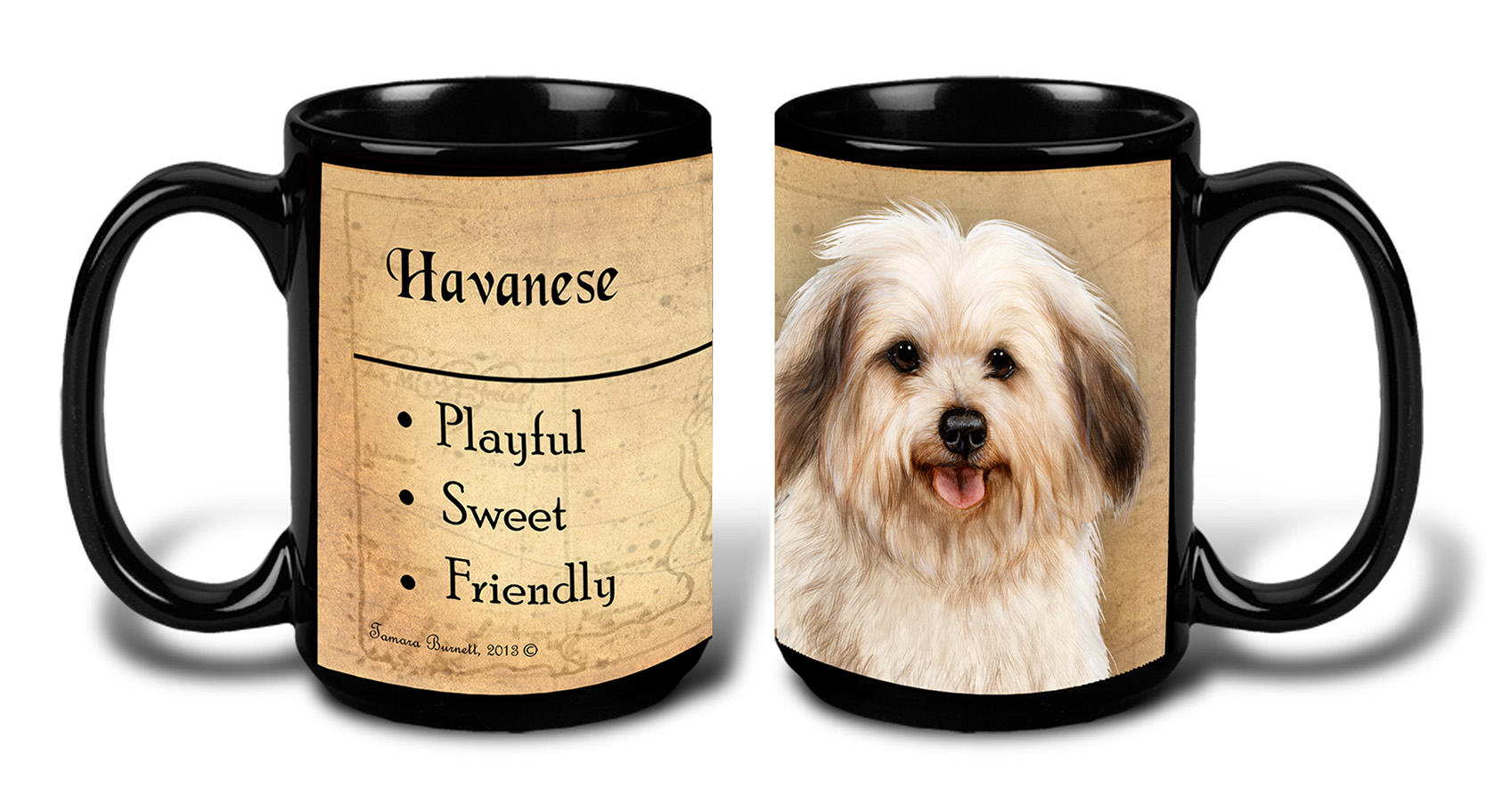 Havanese Cream Sable Puppy - My Faithful Friends Mug 15 oz image
