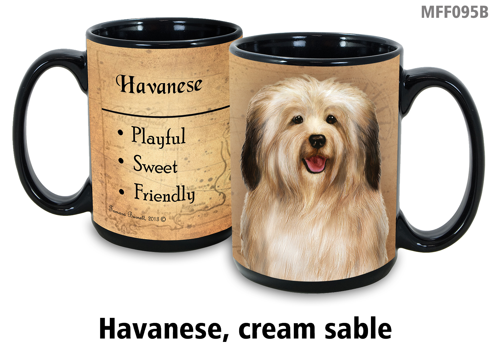 Havanese Cream - My Faithful Friends Mug 15 oz image