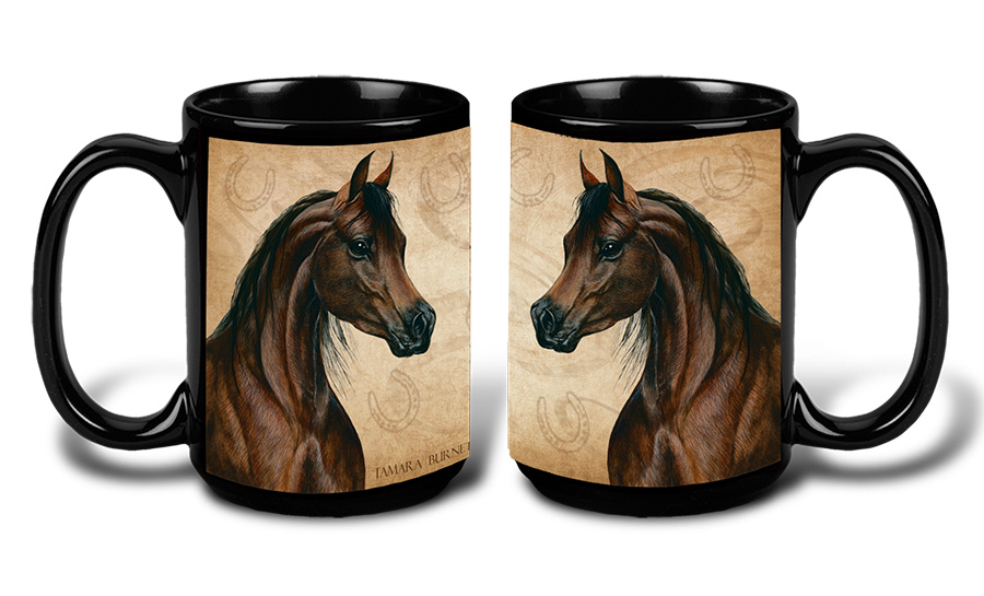 Arabian Horse Chestnut - My Faithful Friends Mug 15 oz image