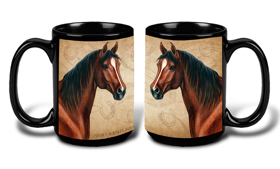 An image of product 31777 - Quarter Horse Bay - My Faithful Friends Mug 15 oz